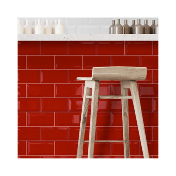 CERÁMICA PARED SUBWAY ROJO BRILLO<br>I1SRB001
