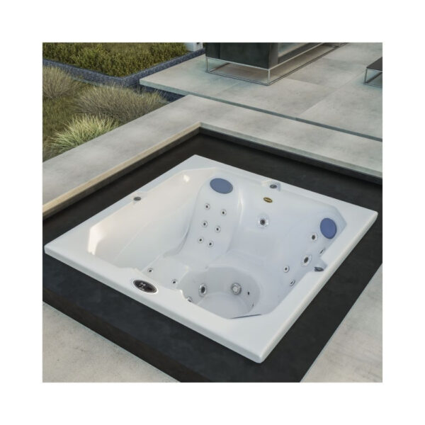 SPA J195L, 180X180X89, CON FALDON, CROMOTERAPIA Y FILTRACION AUTOMATICA<br>99853202