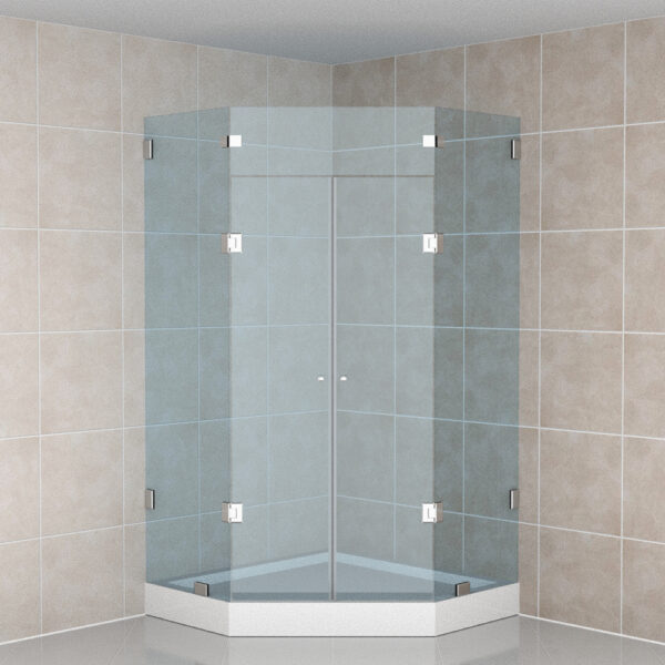 CABINA DE BAÑO P/PIE DE DUCHA POLIGONAL 6MM<br>905