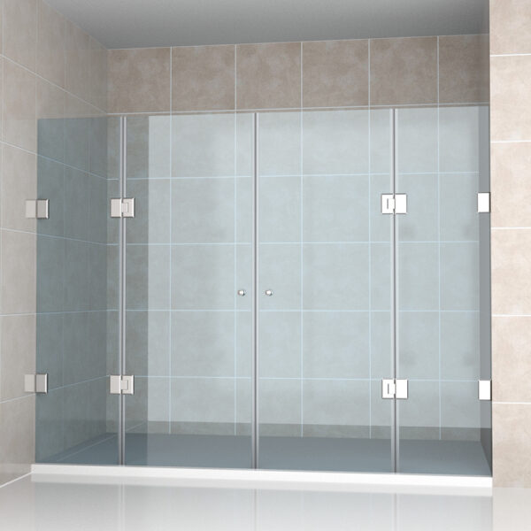 CABINA DE BAÑO C/PUERTAS ABATIBLES 6MM/8MM<br>911