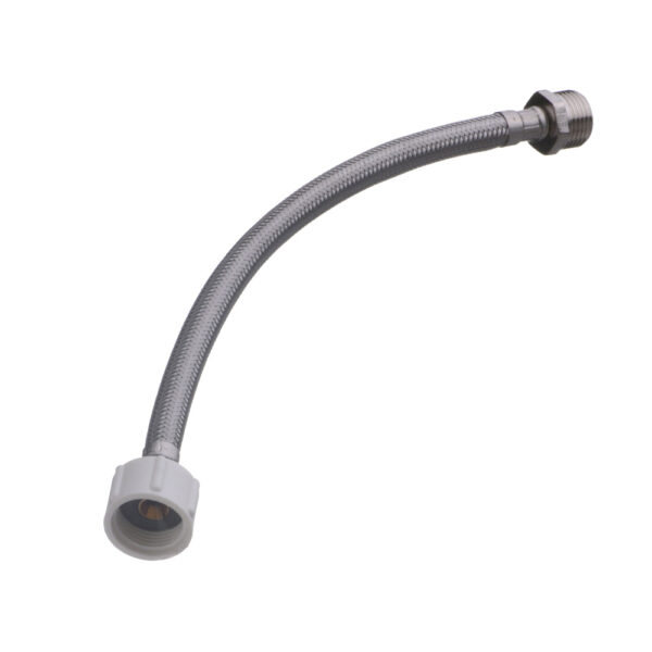 Manguera Flexible 12" para Inodoro - Conexión a 1/2".<br>E275.02.03.0 DH