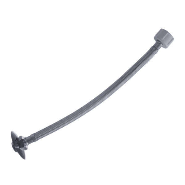 Manguera Flexible 12" para Inodoro - Conexión Giratoria - Conexión a 1/2".<br>E275.22.30 DH