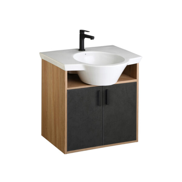 Lavabo Marina 60 cm con Mueble Suspendido<br>E377-BLCO