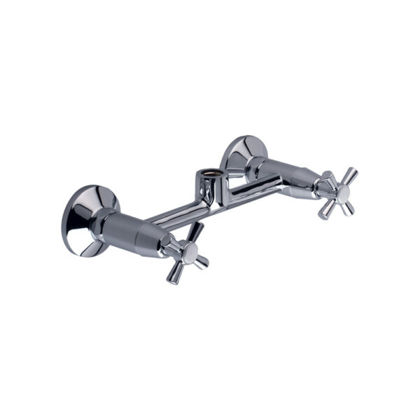 Juego con Mezcladora Externa de Pared para Cocina, para picos Colorflex, CRUX<br>E409.04/Y4