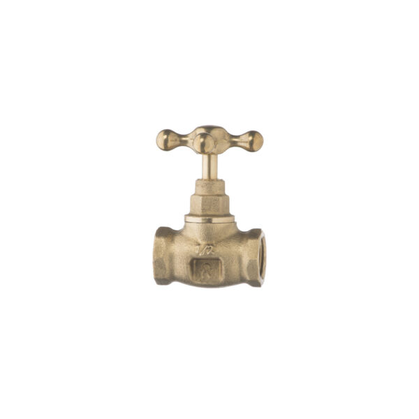Llave de Paso - Manija Cruz- 1/2"<br>E471.01