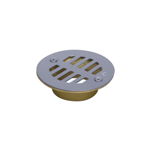 Rejilla de Piso. Cuerpo de Latón. Tapa de Acero Inoxidable. Medida 50 mm.<br>E586.00.07 DH