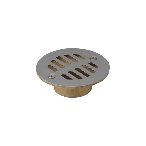 Rejilla de Piso. Cuerpo de Latón. Tapa de Acero Inoxidable. Medida 44 mm.<br>E586.08.07 DH