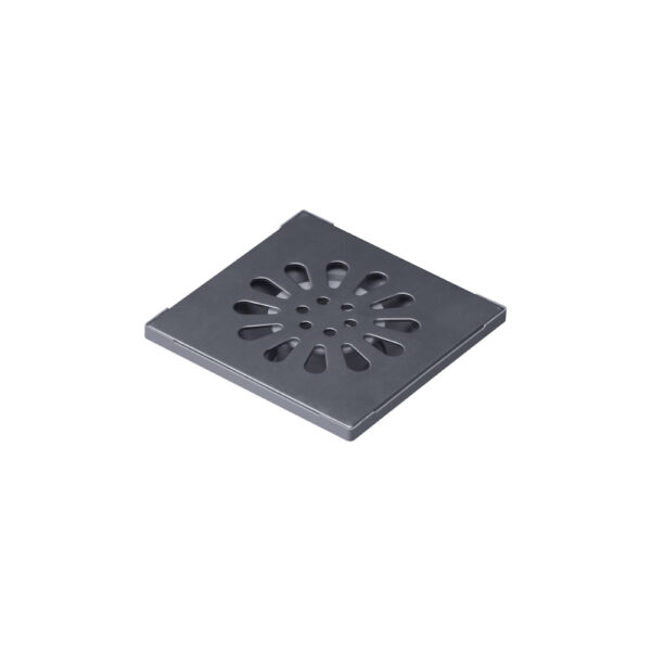 Rejilla Cuadrada de Piso - Diseño Circular - con Sifón<br>E590.10.06 DH