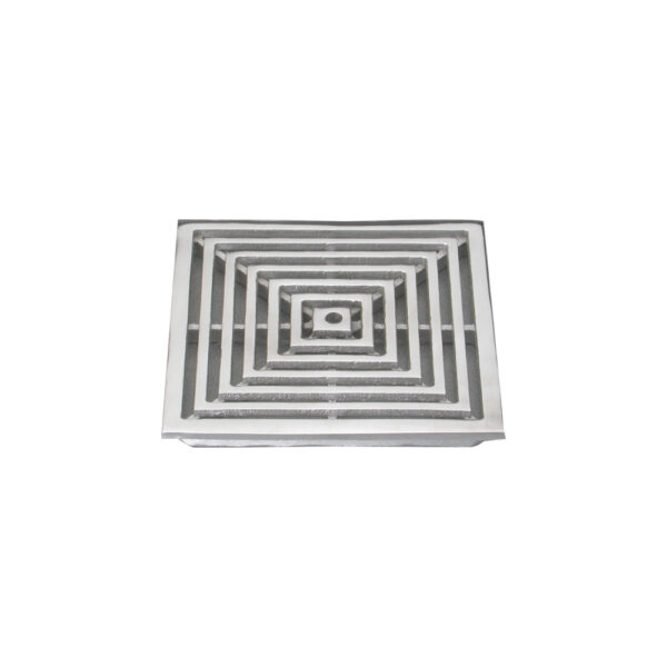 Rejilla Cuadrada Concéntrica Plana / PC-200x200 mm.<br>E593.19.01